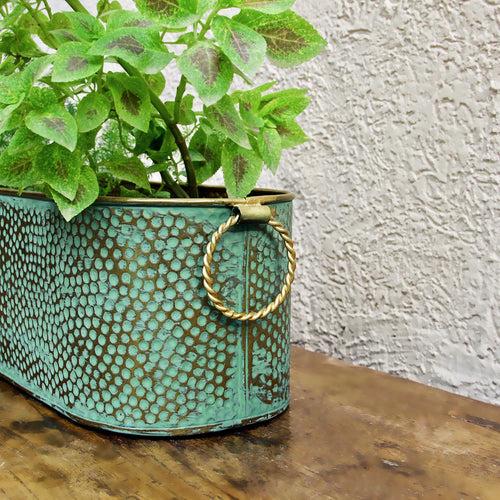 Green Oval Pot