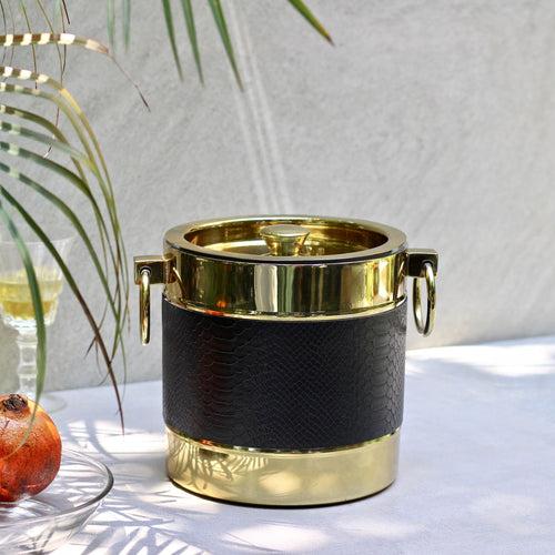 Gold Ice Bucket With Lid