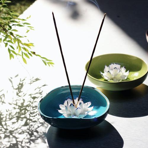 Kamal Incense Stick Holder - Blue