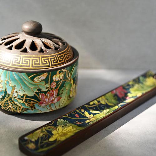 Lotus Ceramic Incense Burner