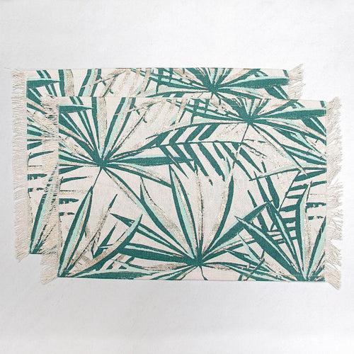 Palm Foil Table Mats - Set of 4