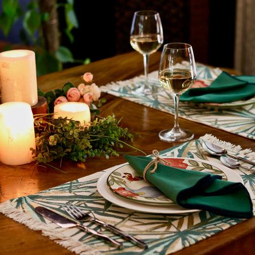 Palm Foil Table Mats - Set of 4