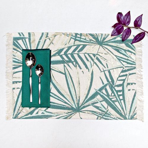 Palm Foil Table Mats - Set of 4