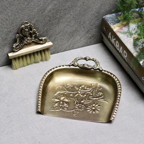 Vintage Dustpan & Brush Brass