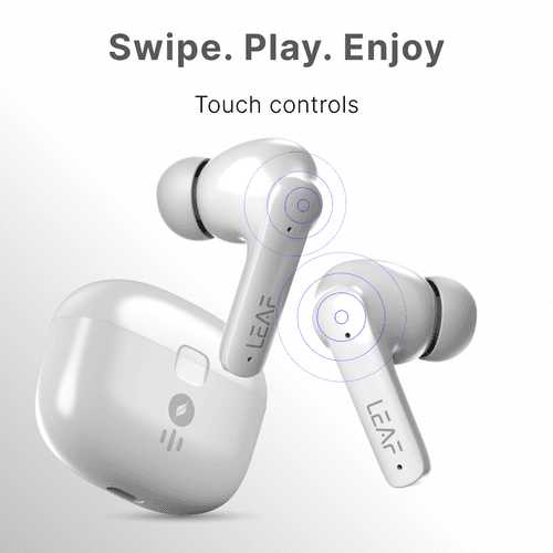 LEAF BUDS X268 PURE WHITE TRUE WIRELESS EARBUDS