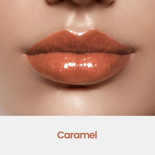 Caramello - 3Pcs Lip Kit, Lip Gloss, Lipstick & Lipliner Kit - Caramel