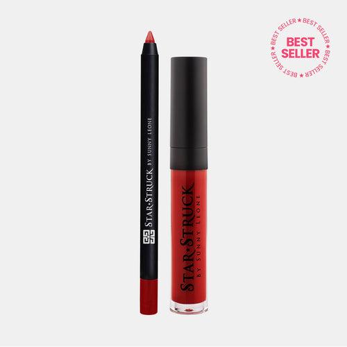 Cherry Bomb - 2Pcs Lip Kit, Lip Gloss & Lipliner Kit - Red