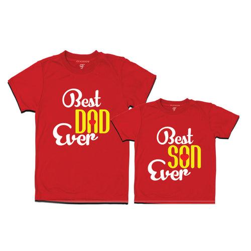 BEST DAD BEST SON EVER FAMILY T SHIRTS