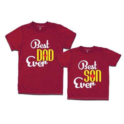 BEST DAD BEST SON EVER FAMILY T SHIRTS