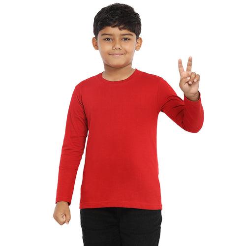 Boys Full Sleeve Plain t-shirts