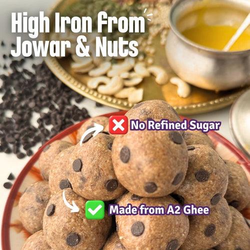 Pack of 2 - Jowar Choco Chip & Ragi Chocolate Laddoos