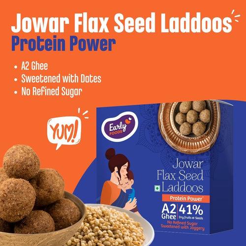 Jowar Flax Seeds A2 Ghee Laddoos
