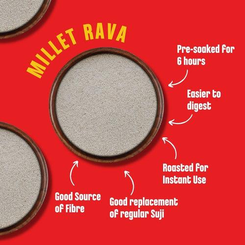 Pack of 5 - Millet Rava and Khapli Rava