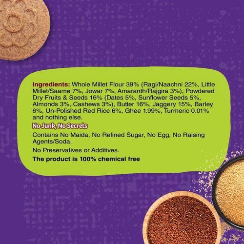 Pack of 6 - Ragi Amaranth Jaggery Cookies