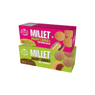 Pack of 2 - Multigrain, Ragi Amaranth Jaggery Cookies