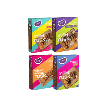 Pack of 4 - Millet & Whole Wheat Rusks