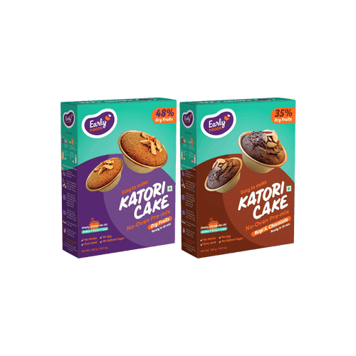 Pack of 2- Ragi Choco & Dry Fruits Katori Cake Mix