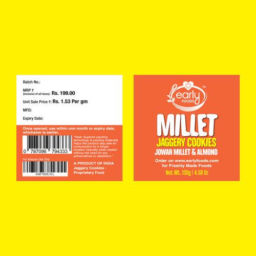 Pack of 6 - Millet Jaggery Cookies