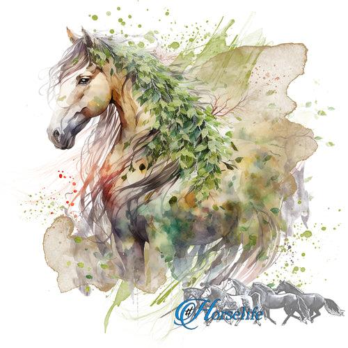 Digital Download Sublimation/DTF leafy Horse design H009