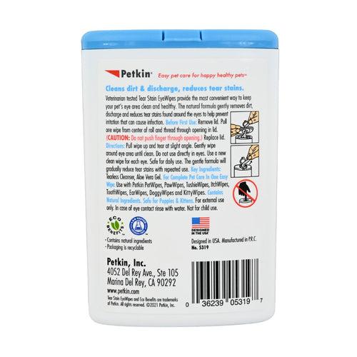 PetKin Tear Stain Eyewipes 30 Wipes