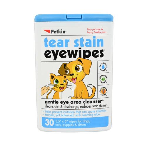 PetKin Tear Stain Eyewipes 30 Wipes