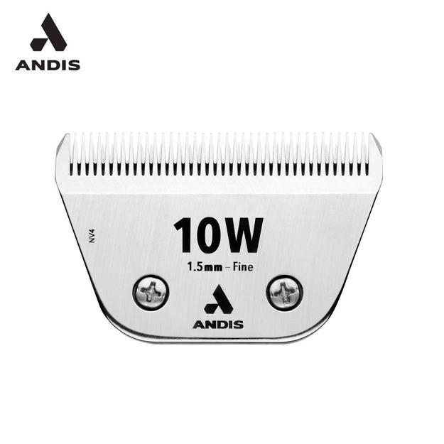 Andis Wide Blade for Pet Grooming : 10W Pet Clipper Blade with Chrome Finish