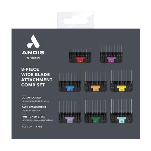 Andis 8-Pc Wide Blade Attachment Comb Set