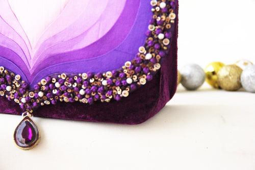 Purple Taj Clutch