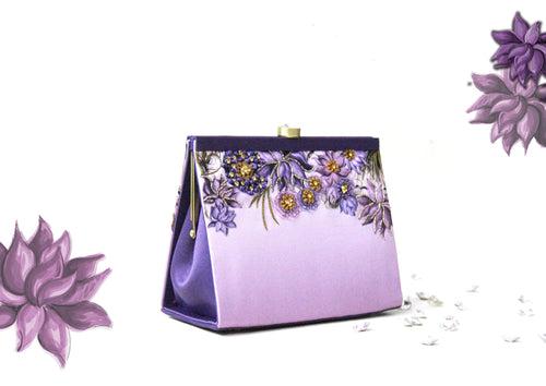 purple lotus clutch