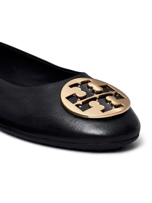 TORY BURCH BLACK CLAIRE BALLERINA SHOE