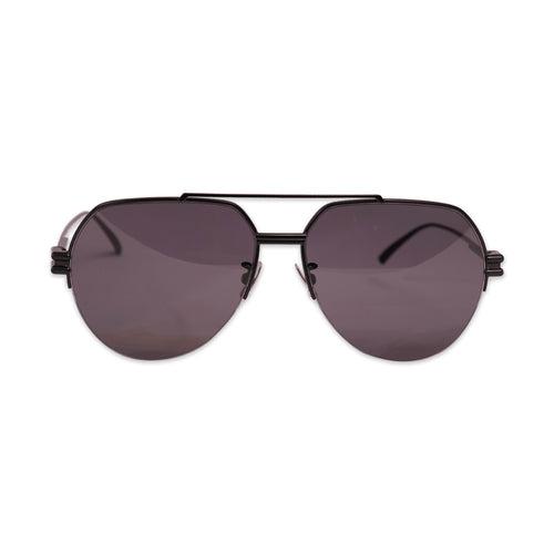 BOTTEGA VENETA SUNGLASSES IN BLACK-GREY