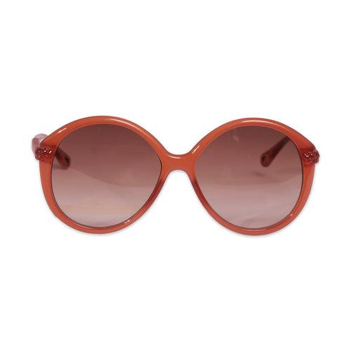 CHLOE SUNGLASSES IN ORANGE-GREY