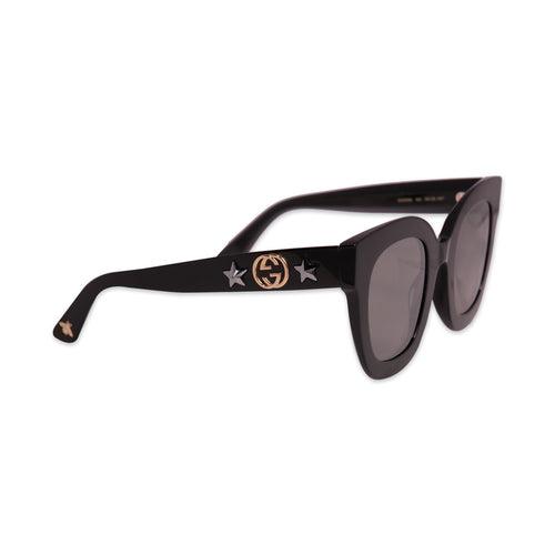 GUCCI ACETATE SUNGLASSES IN BLACK-GREY