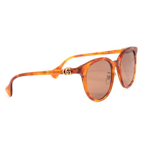 GUCCI ACETATE SUNGLASSES IN HAVANA-BROWN