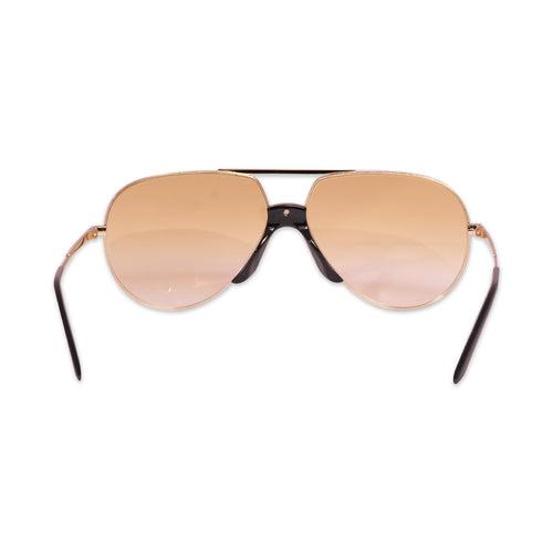 GUCCI METAL SUNGLASSES IN GOLD-YELLOW