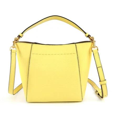 TORY BURCH CROSSBODY SATCHEL BAG IN YELLOW