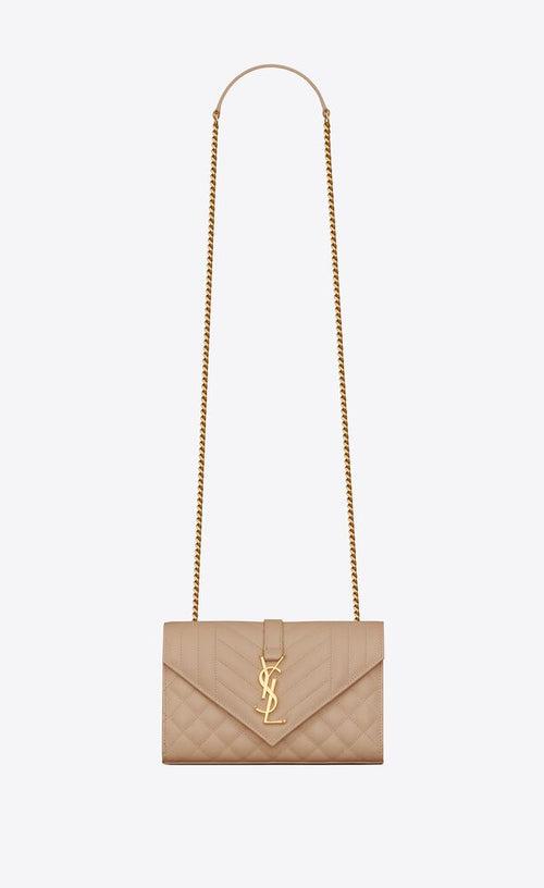 YYES SAINT LAURENT ENVELOPE SMALL CHAIN BAG