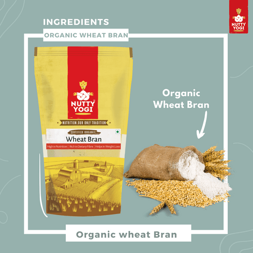 Nutty Yogi Healthy & High Fibre Wheat Bran | Chokar Atta Fresh from Organic Farm - 2400 gm (Pack of 1)