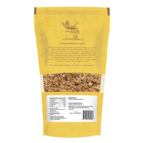 Nutty Yogi Breakfast Flakes - (Ragi, Bajra, Jowar) 200g Each