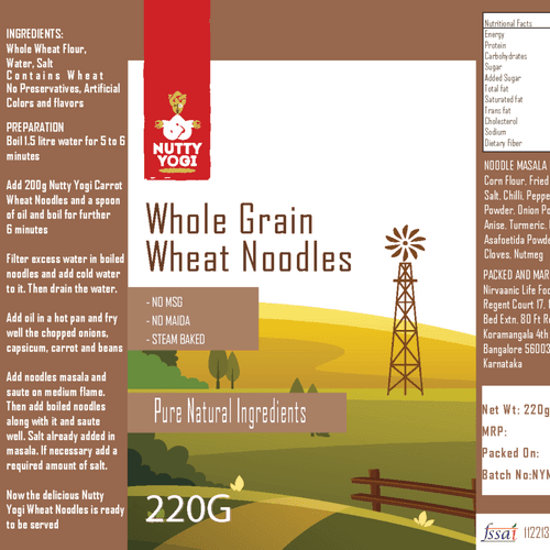 Nutty Yogi Wheat Noodles 220g