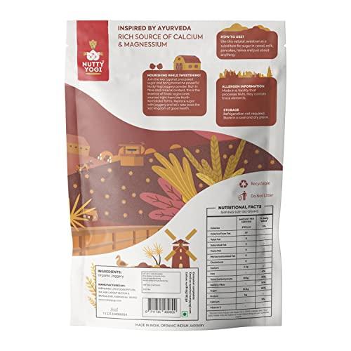 Nutty Yogi organic jaggery Powder 200g | Raw and Organic Jaggery Powder