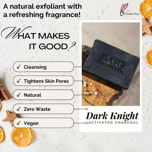 Dark Knight: Activated Charcoal Spa Bar [Handmade, toxin-free Soap]