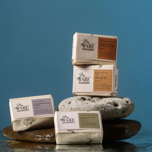 Pack of 4 Spa Bars [Handmade Cold-Processed Soaps | Zero Waste | Plant-based]