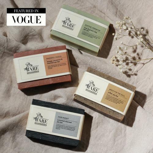 Pack of 4 Spa Bars [Handmade Cold-Processed Soaps | Zero Waste | Plant-based]