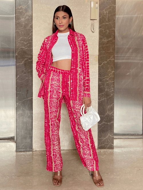 Printed Linen 2 Piece Co-ord Set