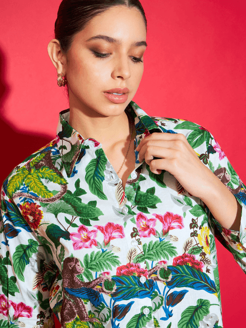 Printed Cotton Shirt