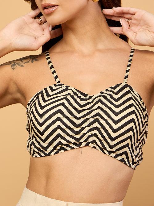 Printed Cotton Bralette