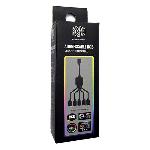 [RePacked] Cooler Master 1-to-5 Addressable RGB Splitter Cable with 3-Pin RGB Header