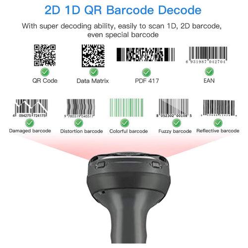 [RePacked] Zebra DS4308 1D 2D Handheld Barcode Scanner QR Wired USB Imager Black Corded Screen Code Reader for POS System
