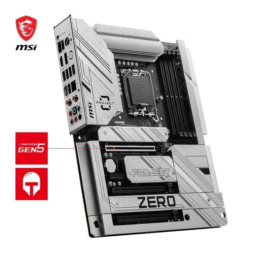 MSI Z790 PROJECT ZERO Wi-Fi Back-Connect ATX LGA 1700 DDR5 PCIe 5.0 Motherboard